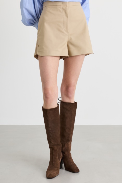 Short in doppia tela di cotone