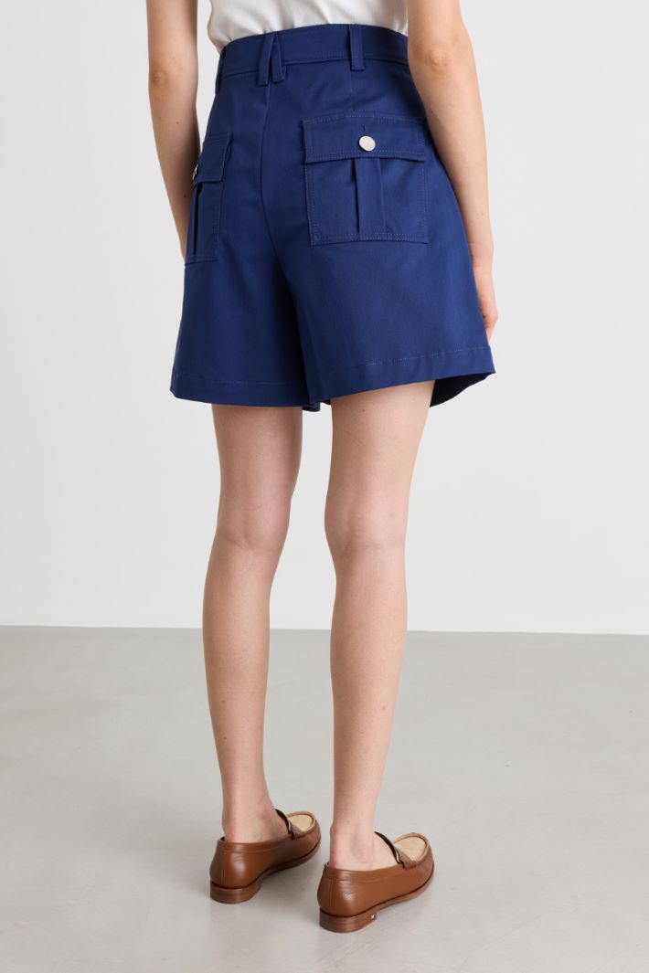 Short in gabardina - BLU - Intrend - 4