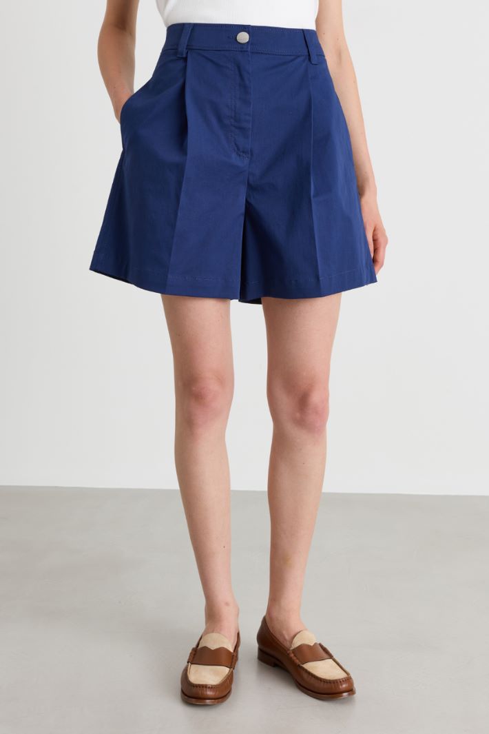 Short in gabardina - BLU - Intrend - 2