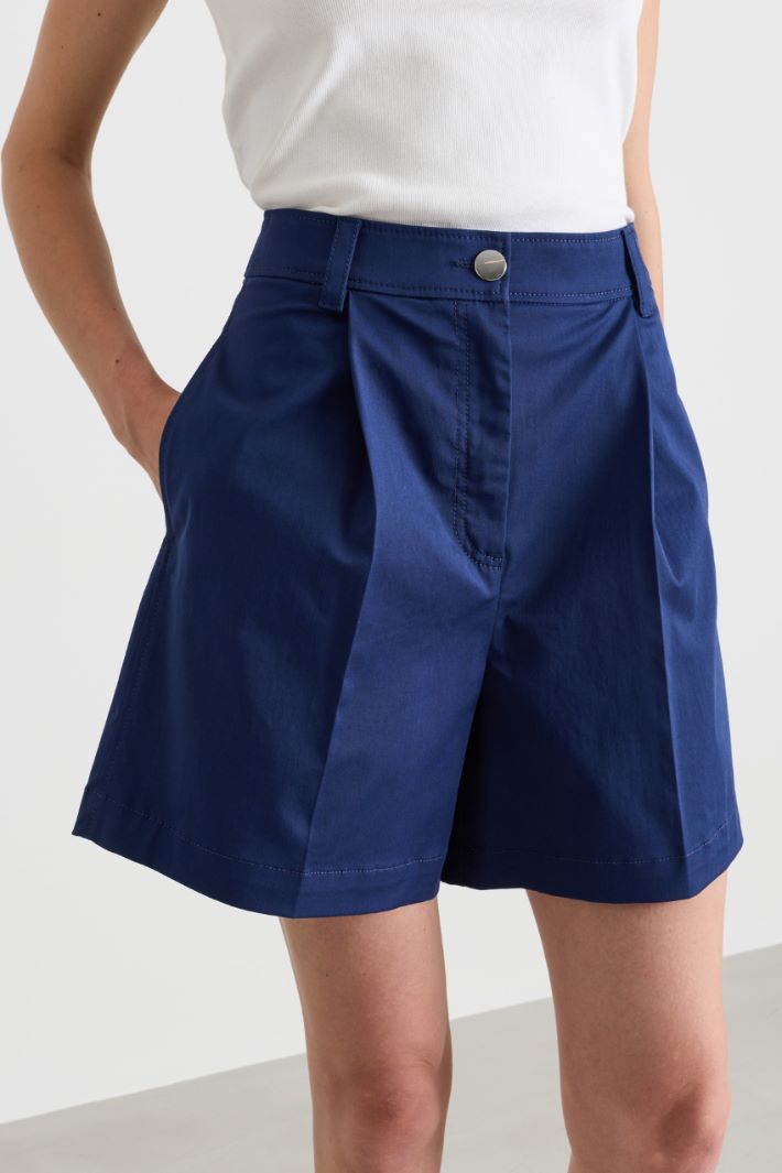 Short in gabardina - BLU - Intrend - 3