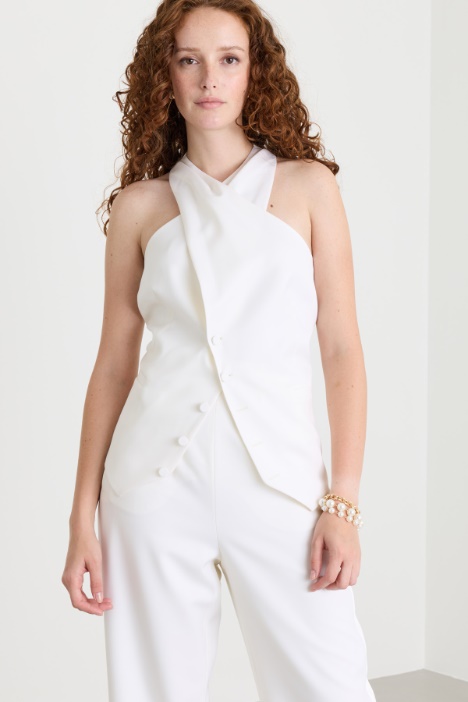 Crossover-front waistcoat - Intrend