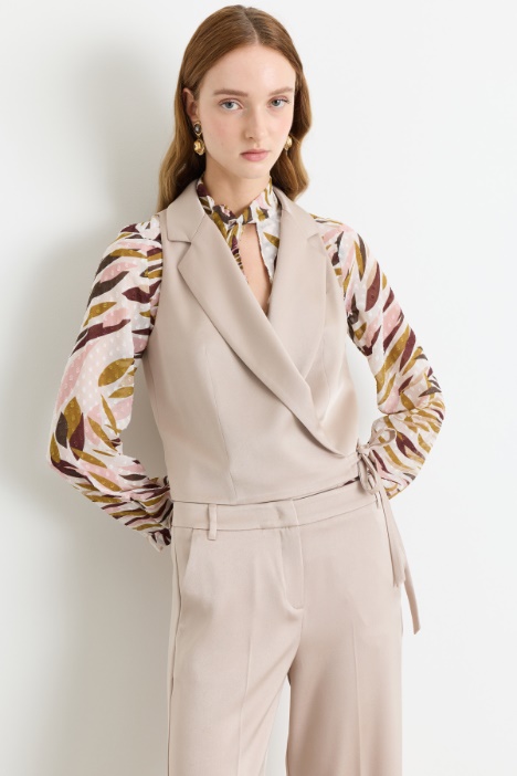 Satin waistcoat - Intrend