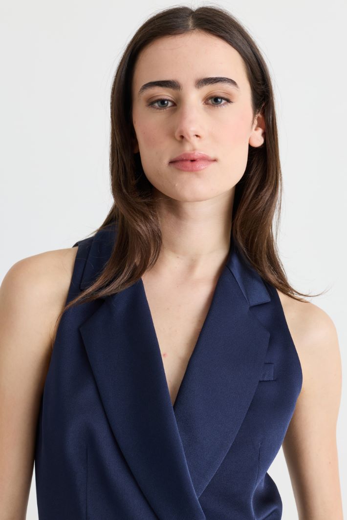 Gilet in raso - BLU - Intrend - 3