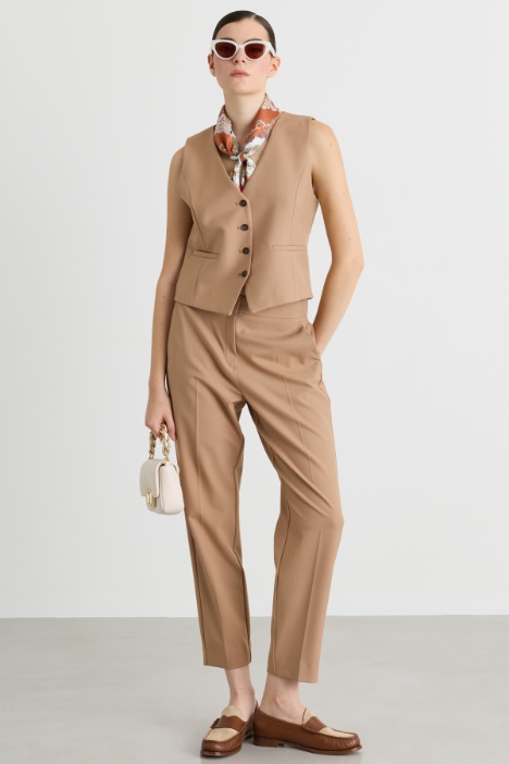 Gilet in twill stretch - Intrend