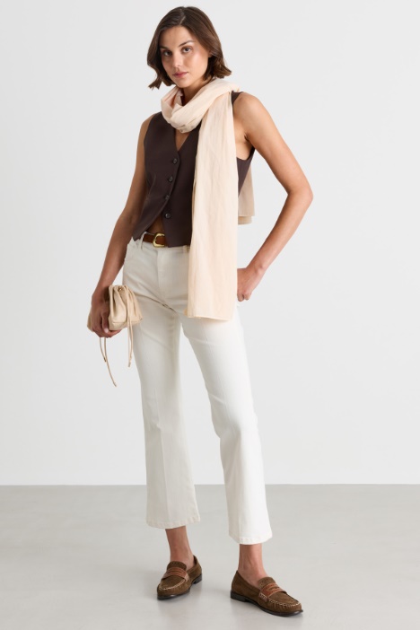 Gilet in twill stretch - Intrend