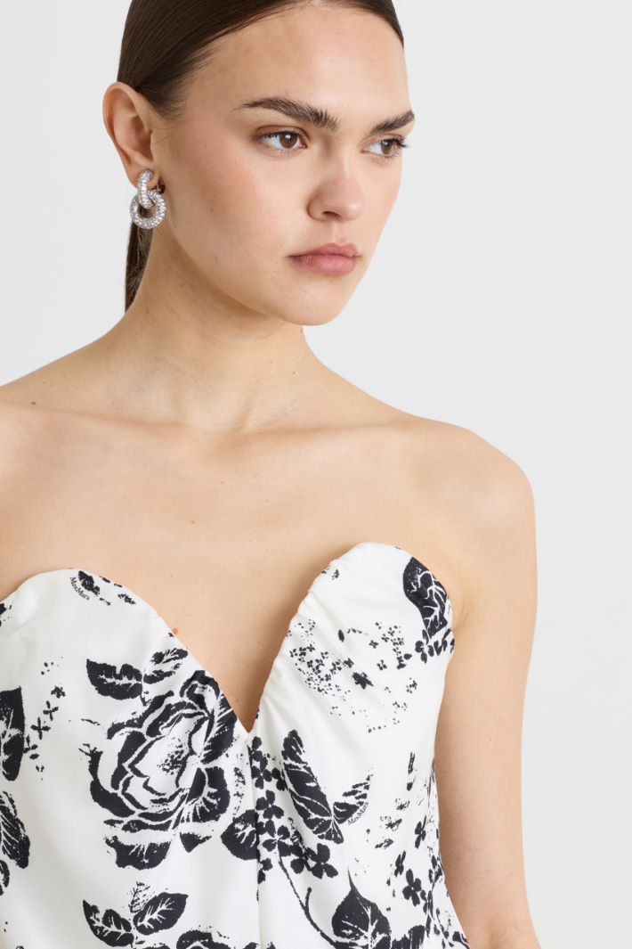 Top bustier stampata - BIANCO - Intrend - 3