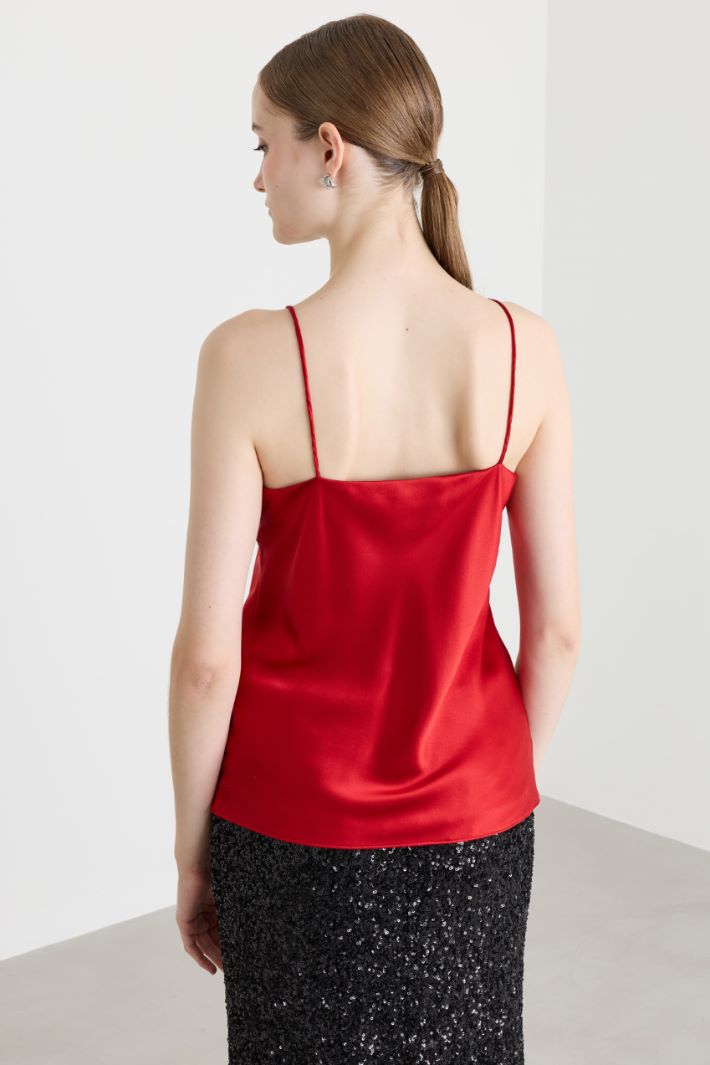 Top in raso - ROSSO - Intrend - 4