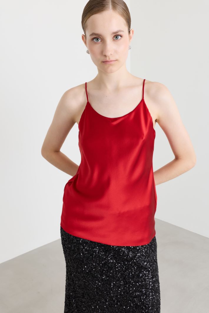 Top in raso - ROSSO - Intrend - 2