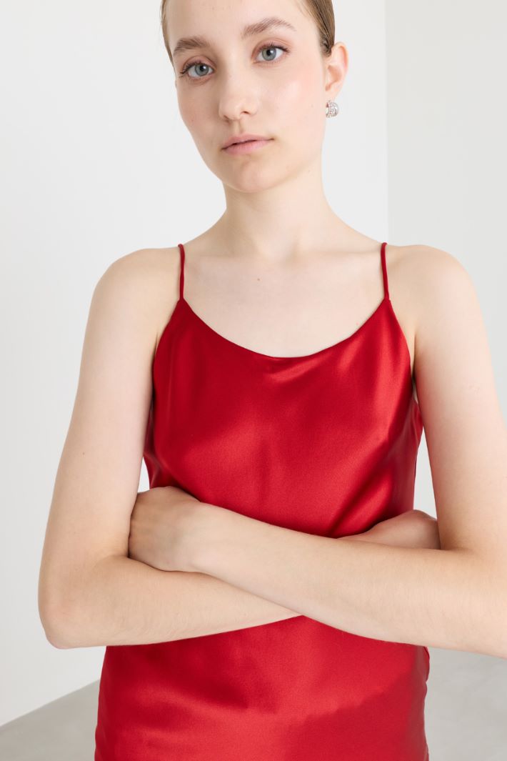 Top in raso - ROSSO - Intrend - 3
