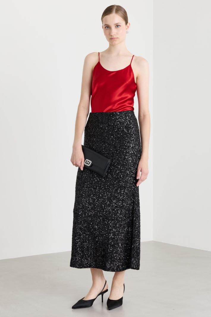 Top in raso - ROSSO - Intrend