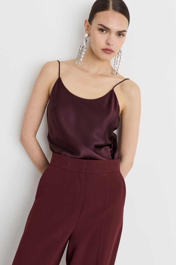 Top in raso - BORDEAUX - Intrend - 2