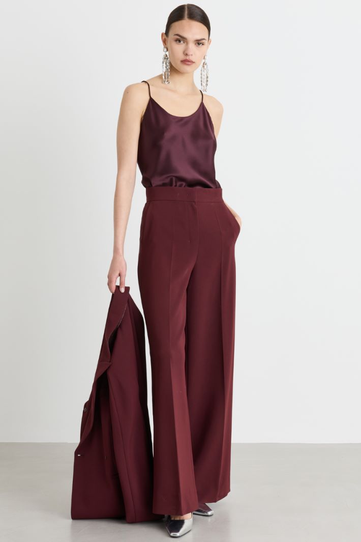 Top in raso - BORDEAUX - Intrend