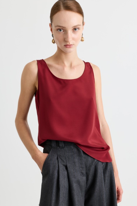 Top in crepe de chine - Intrend