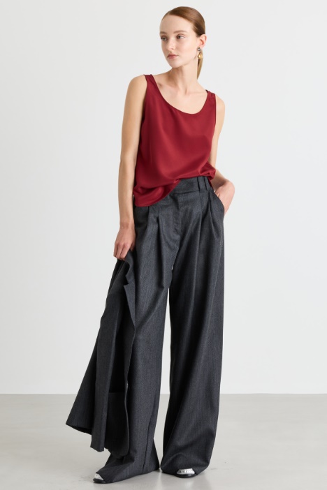 Top in crepe de chine - Intrend