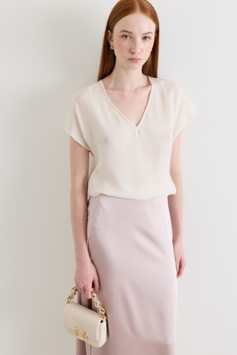 Blusa in tessuto fluido - Intrend