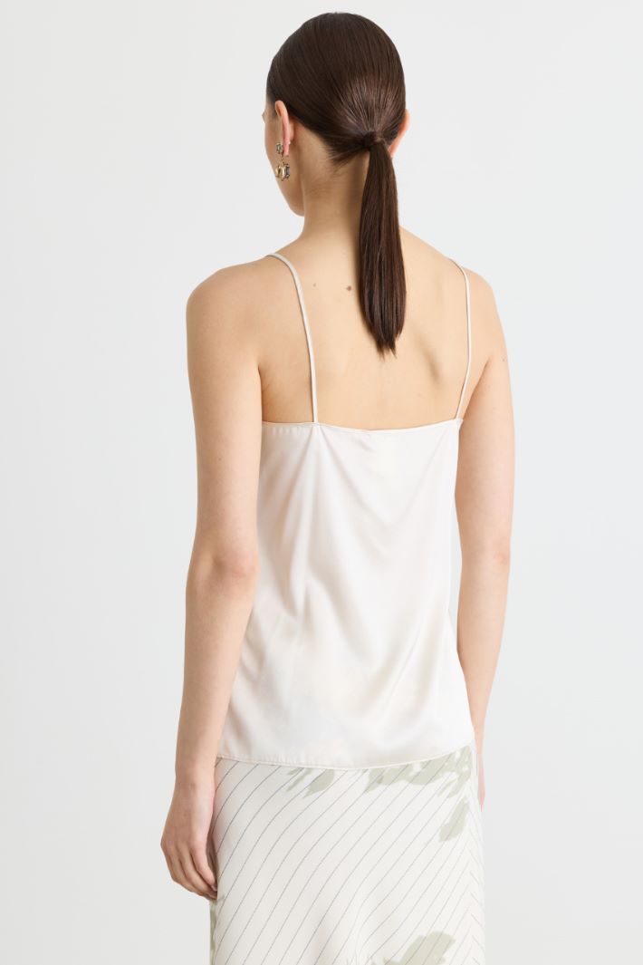 Top a V in raso - BIANCO - Intrend - 4