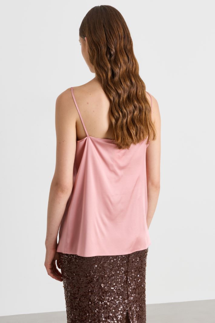 Top a V in raso - ROSA - Intrend - 4