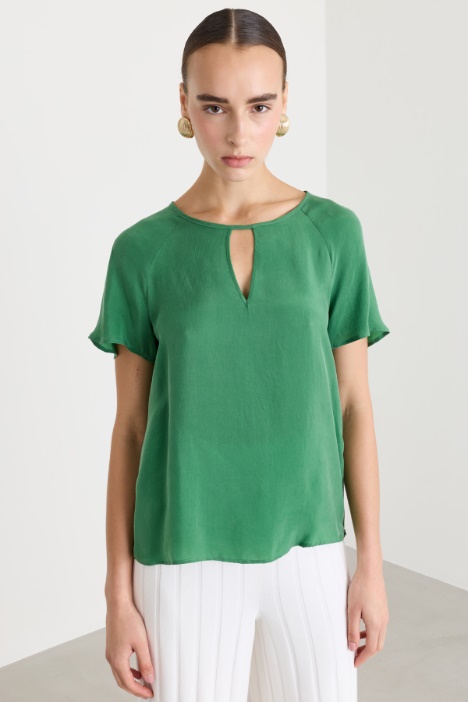 Blusa in tela con cut-out - Intrend