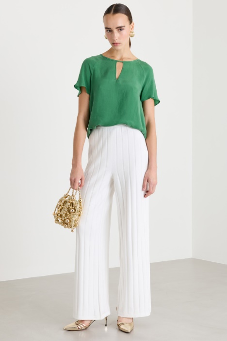 Blusa de tejido fluido con cut-out - Intrend