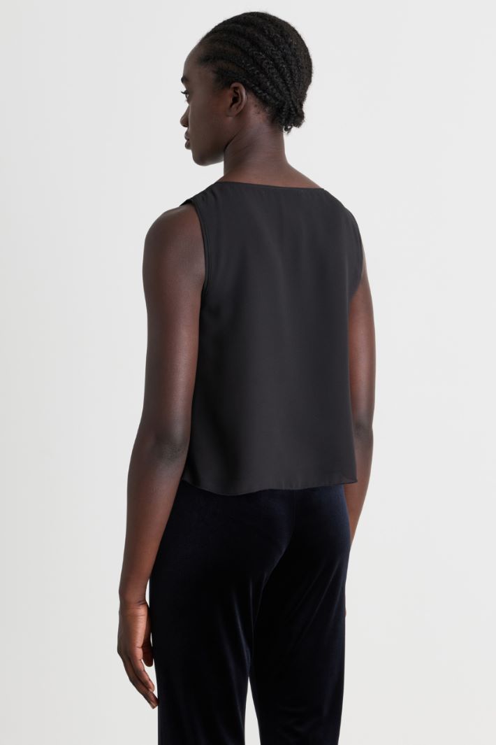 Georgette top - BLACK - Intrend - 4