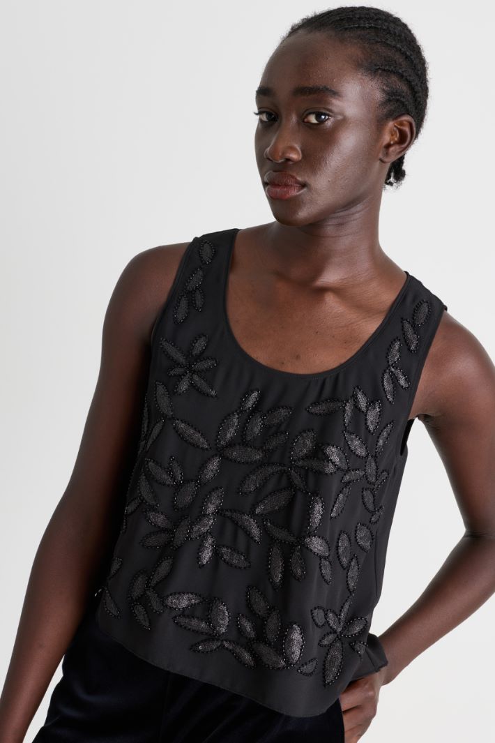 Georgette top - BLACK - Intrend - 3