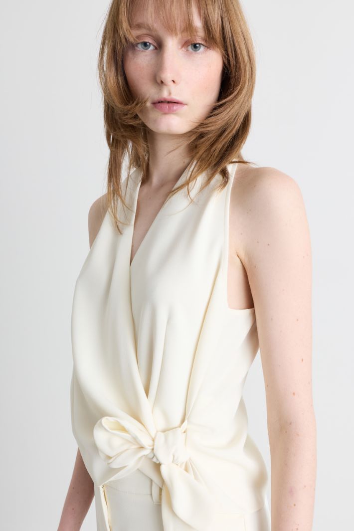 Wrap top - WHITE - Intrend - 3