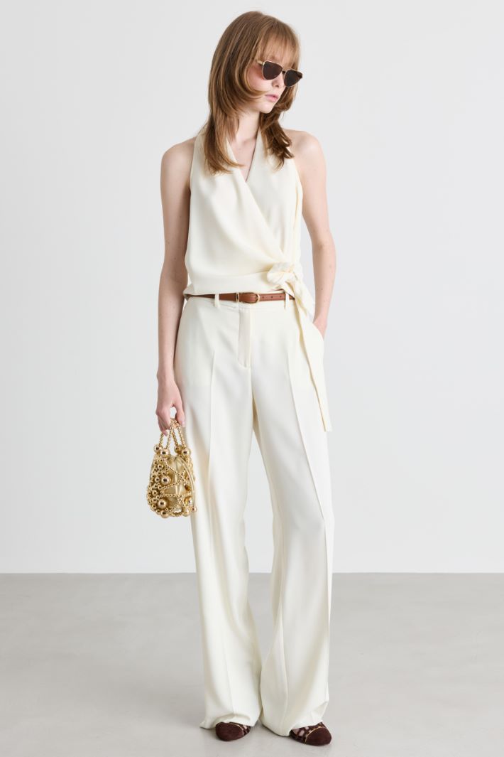 Wrap top - WHITE - Intrend