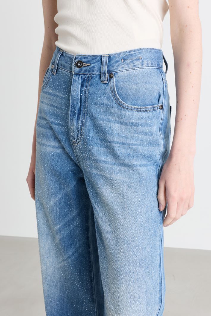 Jeans dritto sfumato - AZZURRO - Intrend - 3