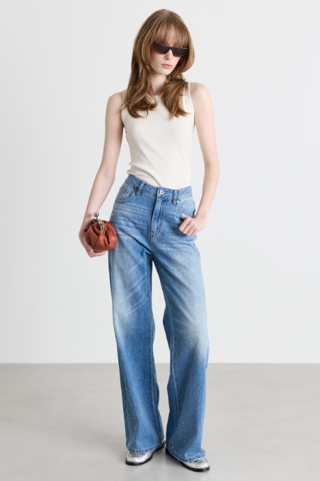 Jeans dritto sfumato - Intrend