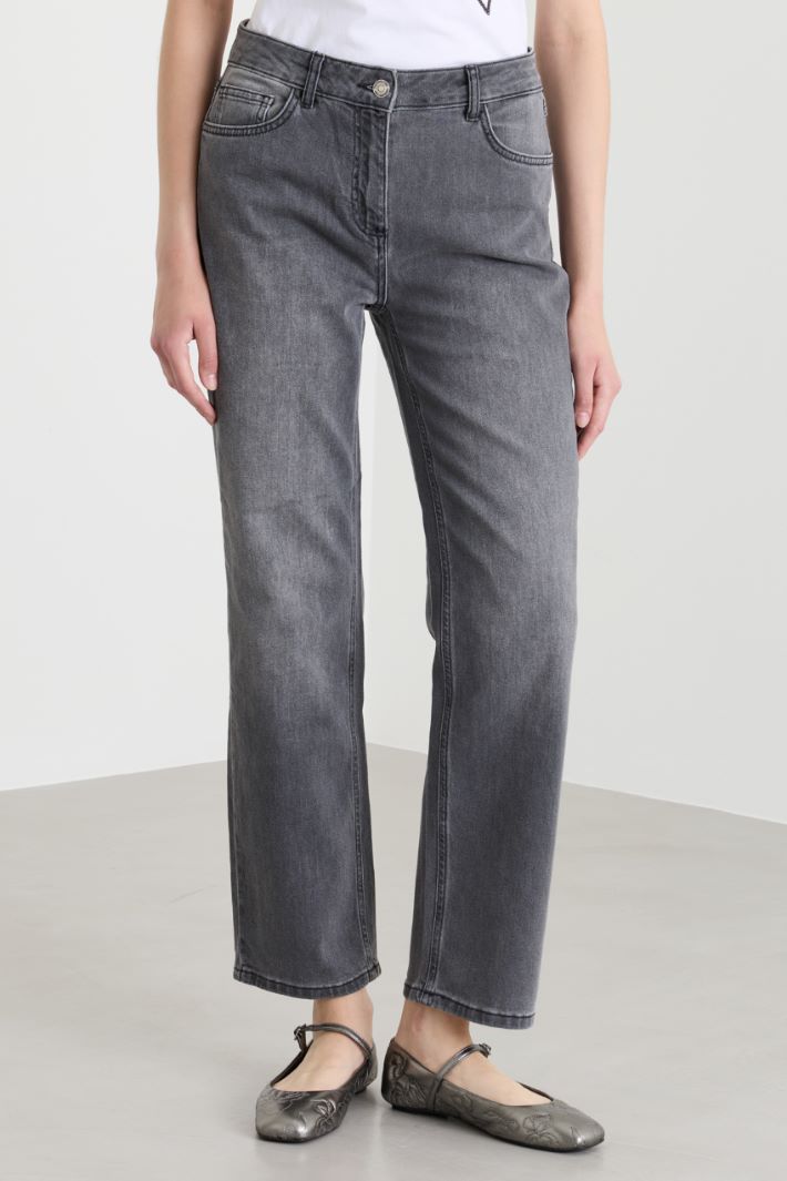 Straight jeans - GREY - Intrend - 2
