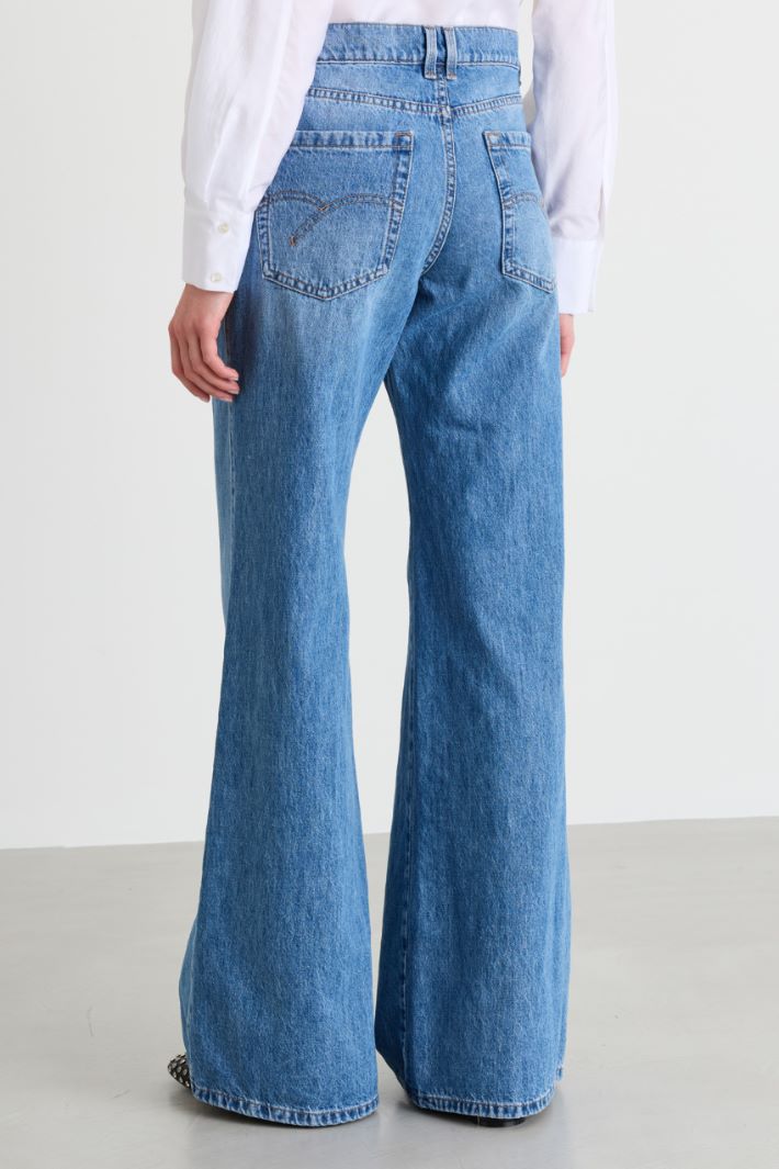 Jeans wide leg - AZZURRO - Intrend - 4