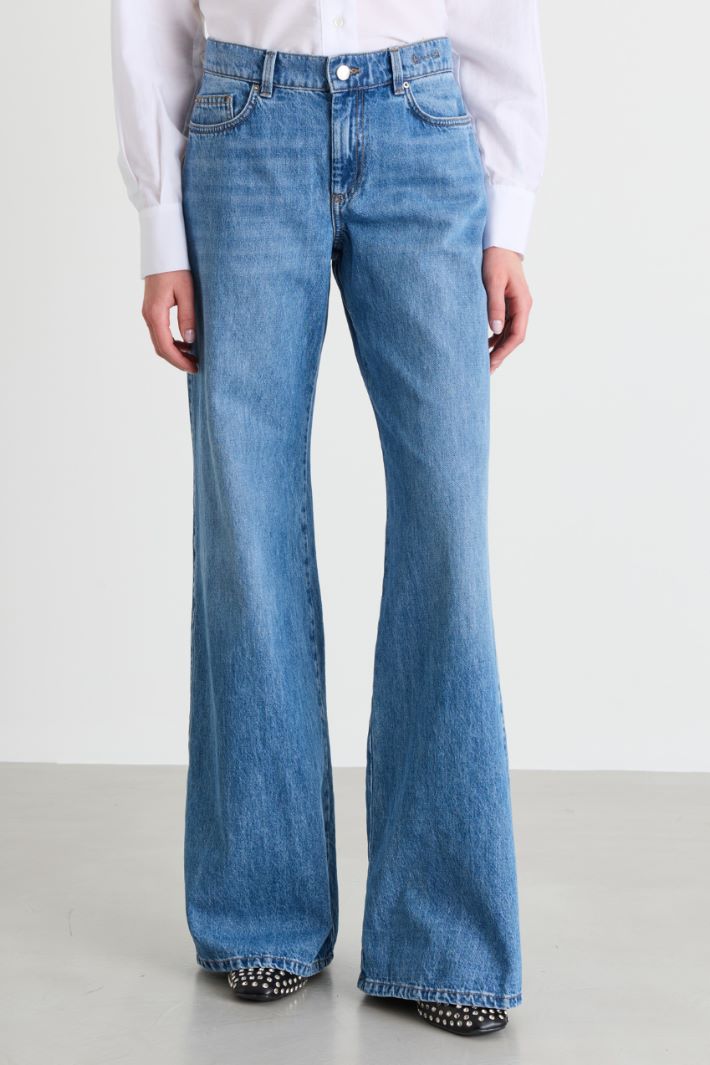 Jeans wide leg - AZZURRO - Intrend - 2