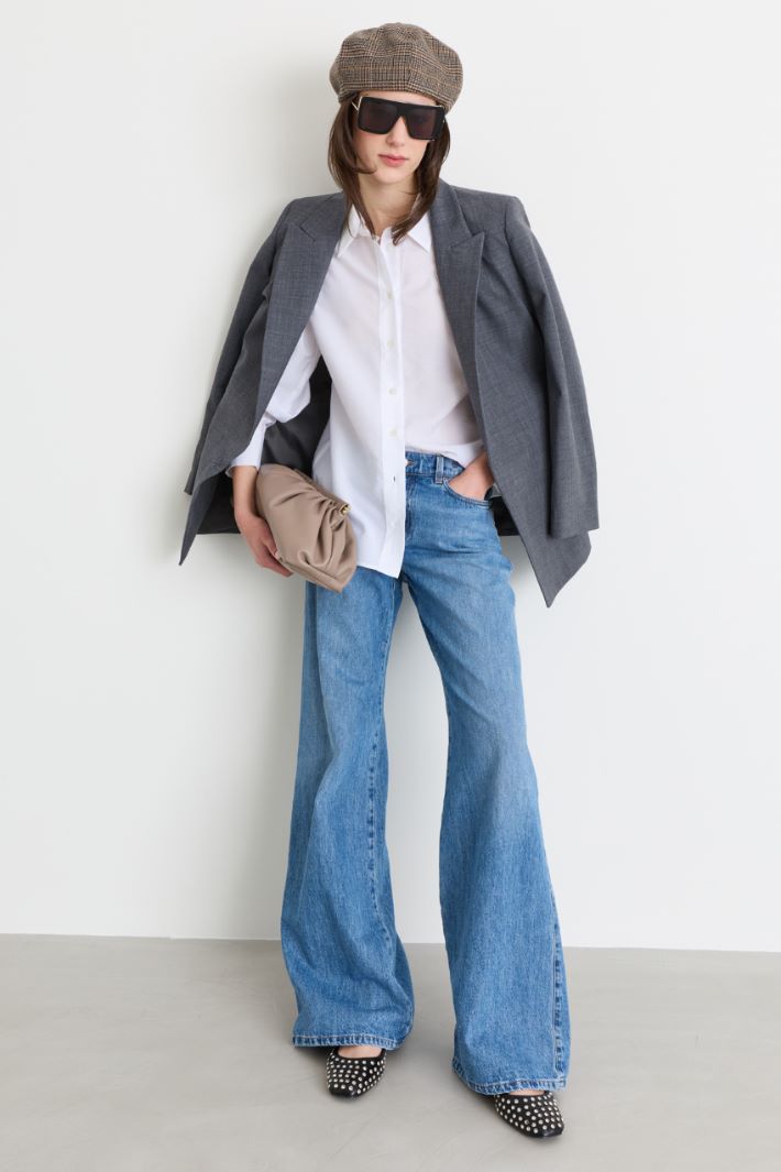 Jeans wide leg - AZZURRO - Intrend