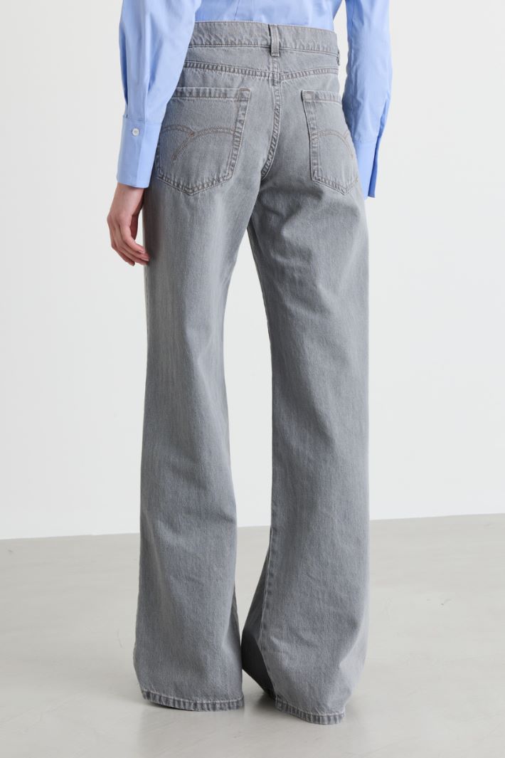 Jeans wide leg - GRIGIO - Intrend - 4