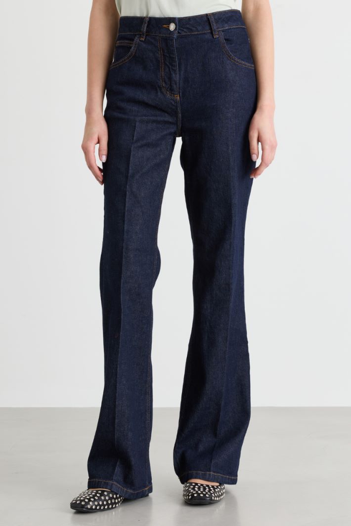Bootcut jeans - BLUE - Intrend - 2
