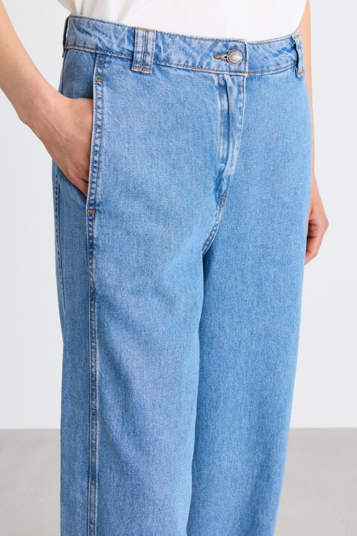 Wide-leg jeans - LIGHT BLUE - Intrend - 3