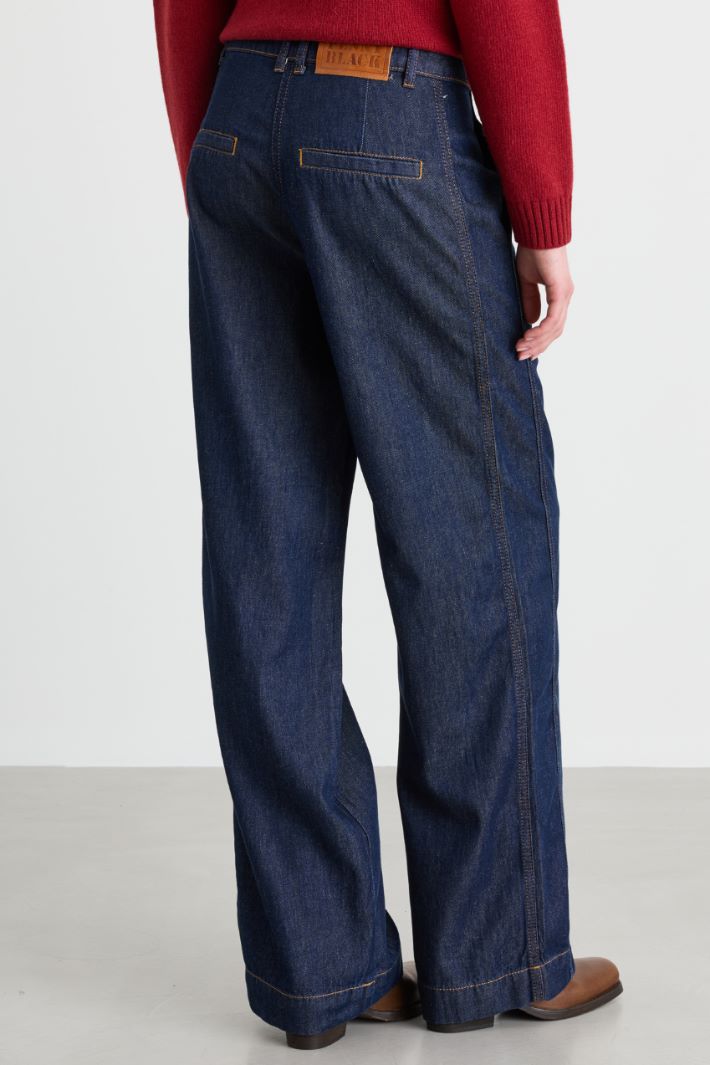 Wide-leg jeans - BLUE - Intrend - 4