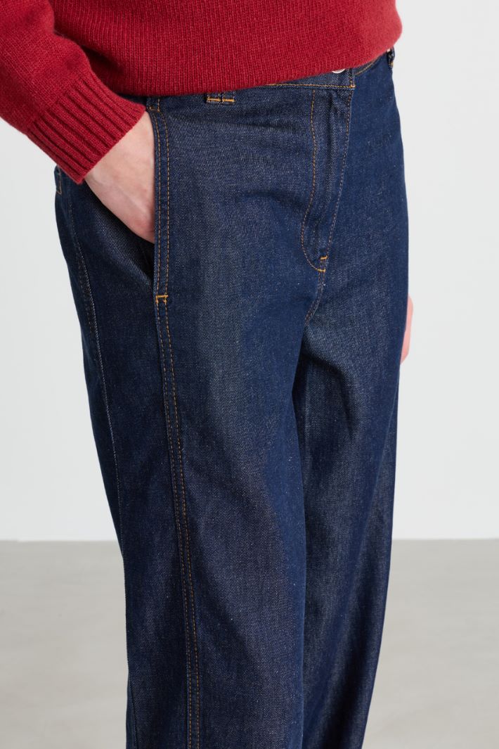Wide-leg jeans - BLUE - Intrend - 3
