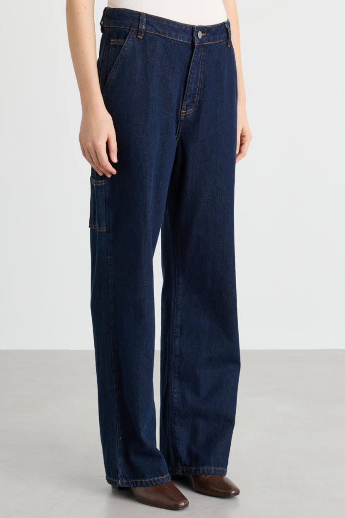 Jean cargo - BLEU - Intrend - 2