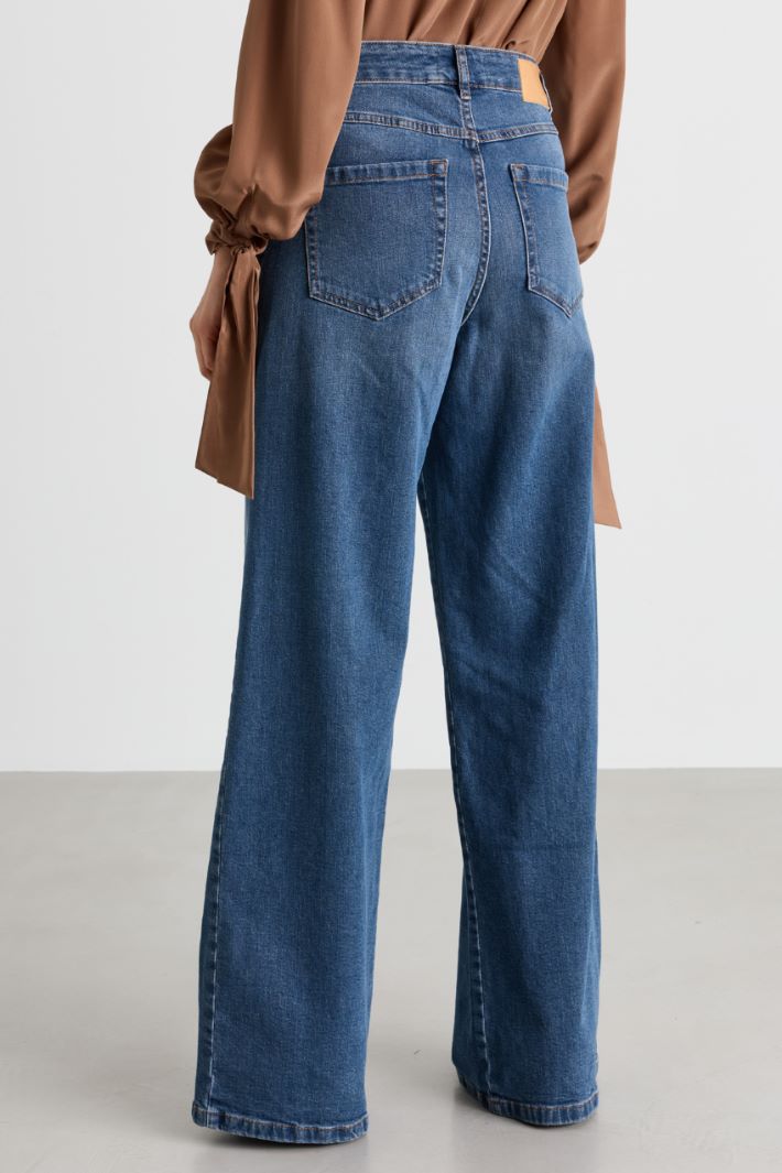 Jeans ampio - AZZURRO - Intrend - 4