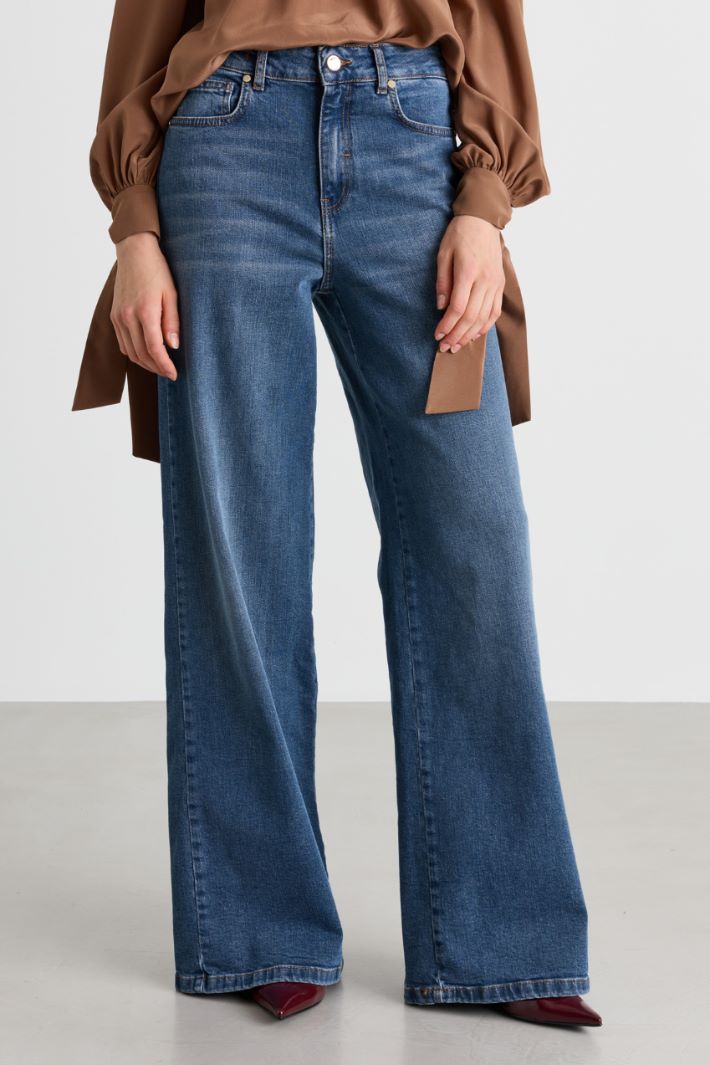 Jeans ampio - AZZURRO - Intrend - 2