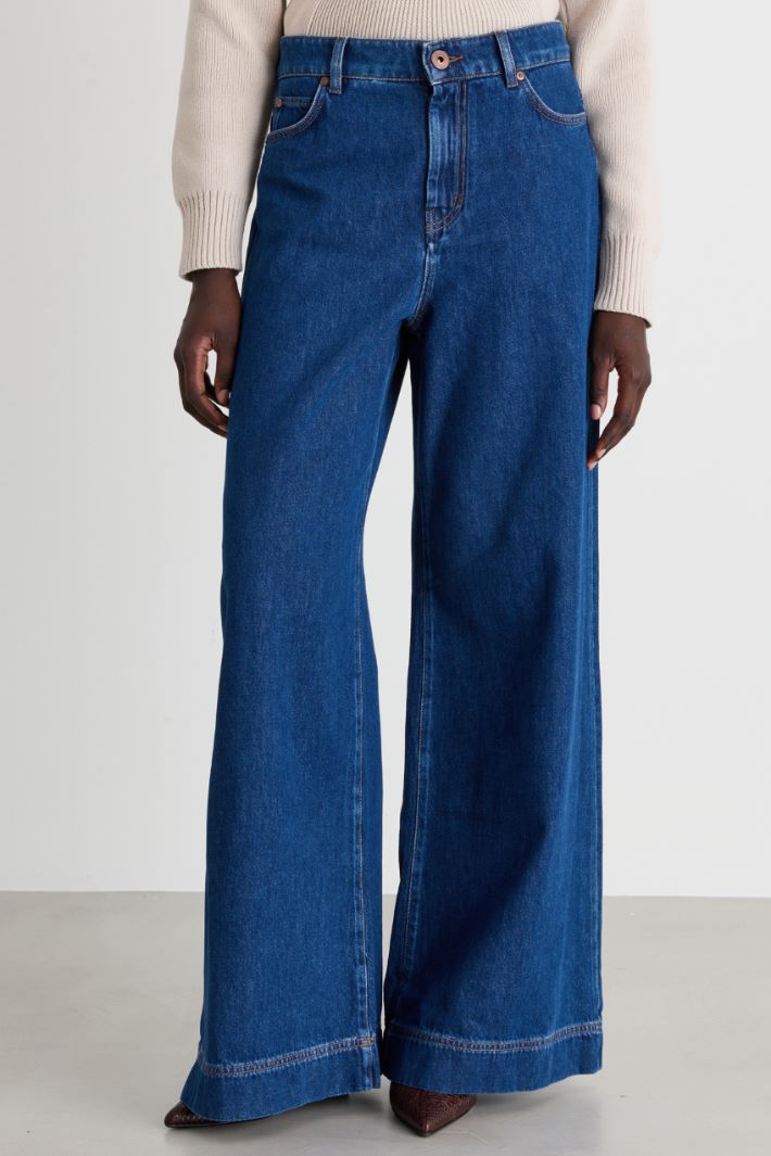 Jeans wide leg - BLU - Intrend - 2
