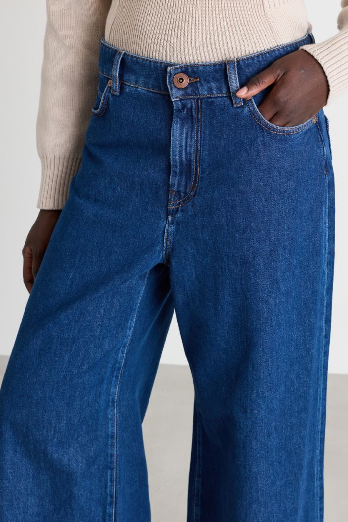 Jeans wide leg - BLU - Intrend - 3