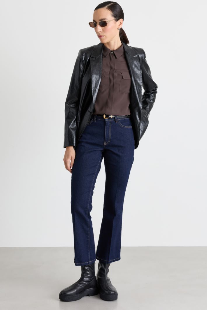 Jeans leggermente flare - BLU - Intrend