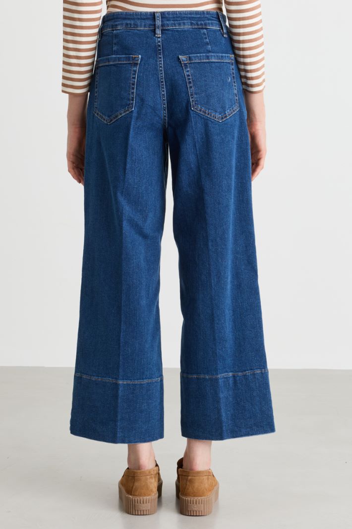 Jeans con risvolto - BLU - Intrend - 4