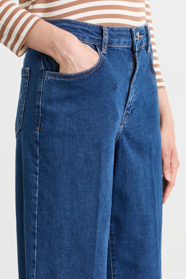 Jeans con risvolto - BLU - Intrend - 3