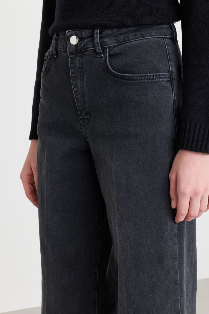 Jeans con risvolto - NERO - Intrend - 3