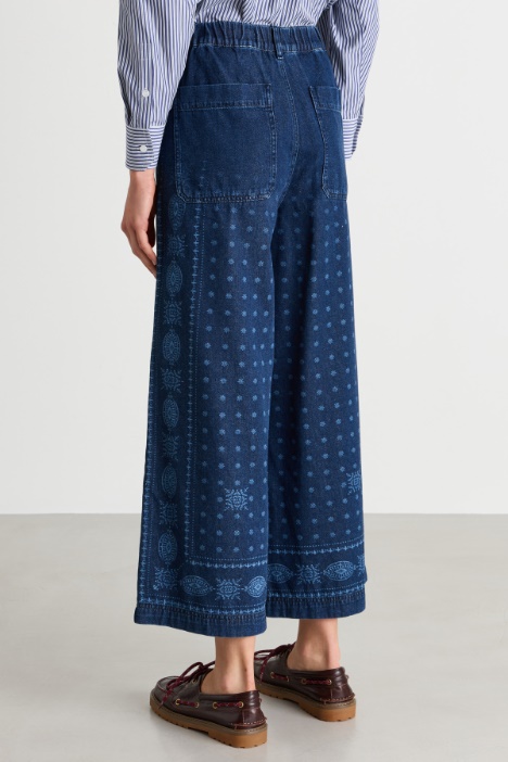 Pantalone in jeans laserato