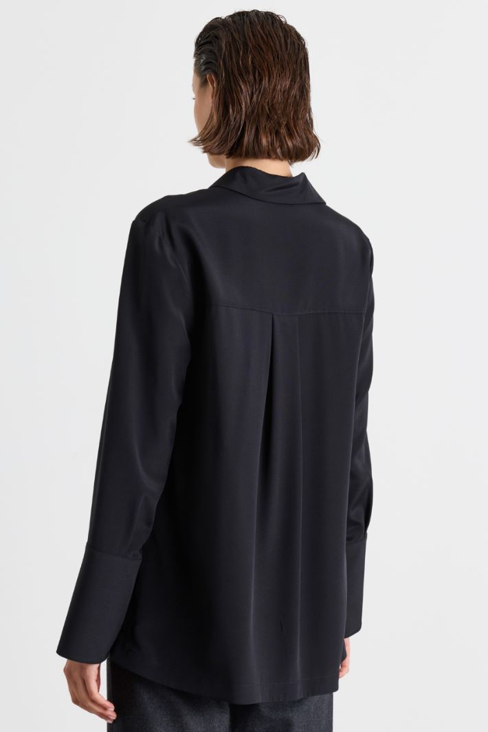 Blusa in cady - NERO - Intrend - 4