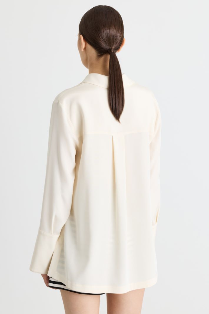 Blusa in cady - BIANCO - Intrend - 4